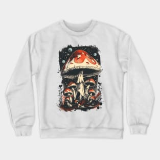 Mushroom Family Crewneck Sweatshirt